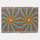 Neon Spiral Vortex – Vibrant Fractal Motion Design Deken (Voorkant)