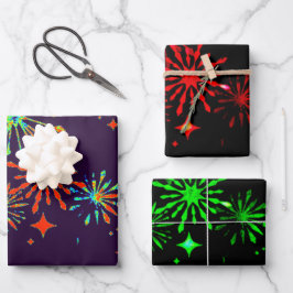 Neon splash inpakpapier vel