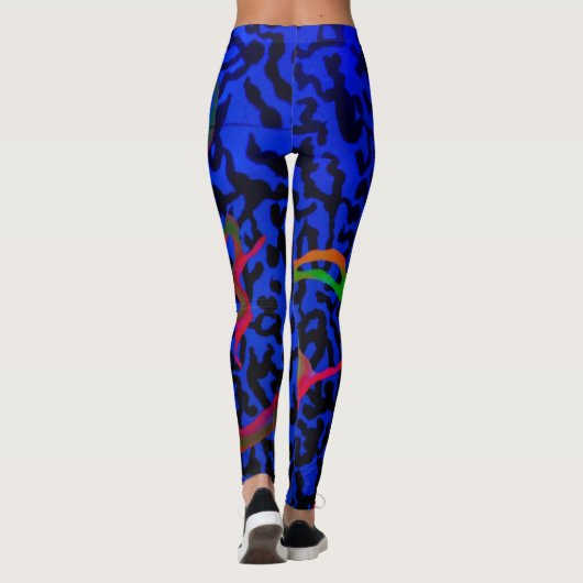 Neon splash leggings (Achterkant)