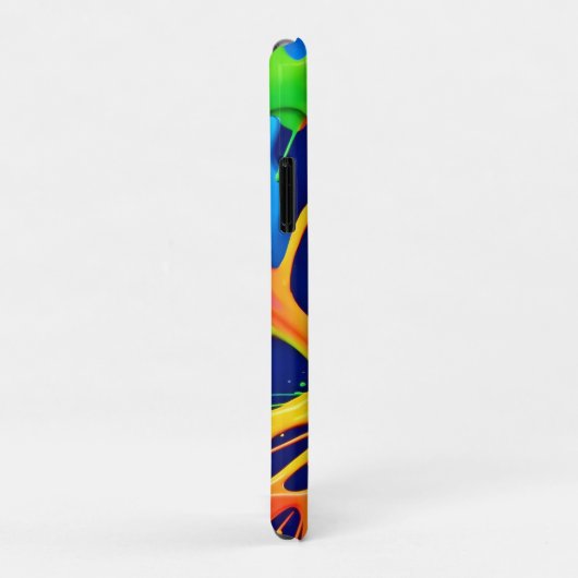 Neon Splatter: Abstracte levendige kunst Case-Mate iPhone Case (Achterkant/rechts)