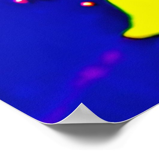 Neon Splatter Design Poster (Hoek)