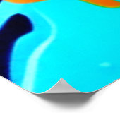 Neon Splatter Flow Art Poster (Hoek)