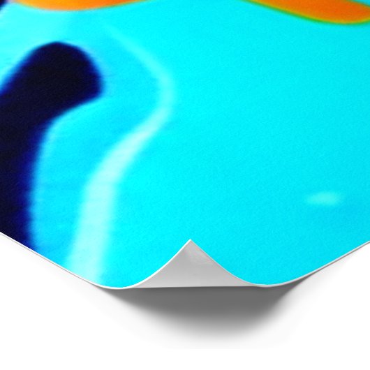 Neon Splatter Flow Art Poster (Hoek)