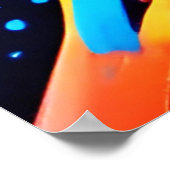 Neon Splatter Paint Art Poster (Hoek)