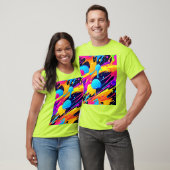 Neon Splatter Paint Art T-shirt (Unisex)
