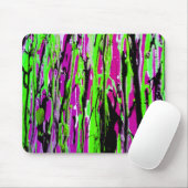 Neon Splatter Paint Paars Green en Black Muismat (Met muis)