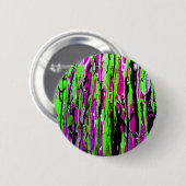 Neon Splatter Paint Paars Green en Black Ronde Button 5,7 Cm (Voorkant /achterkant)