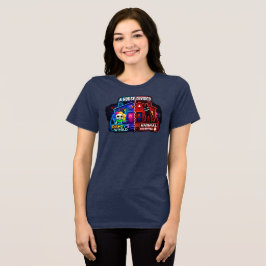 Neon Split-Paneel Een verdeeld huis Tri-Blend Shirt