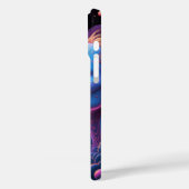 Neon spookruimte - blauw en paarse halloween eng Case-Mate iPhone case (Achterkant / Links)