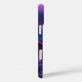 Neon spookruimte - blauw en paarse halloween eng Case-Mate iPhone case (Achterkant / Rechts)
