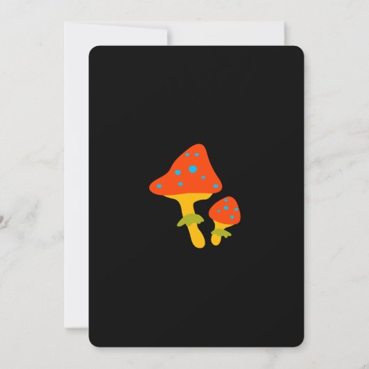 Neon Spooky One First Birthday Invitation Kaart (Achterkant)