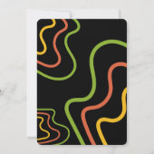 Neon Spooky One First Birthday Invitation Kaart (Achterkant)