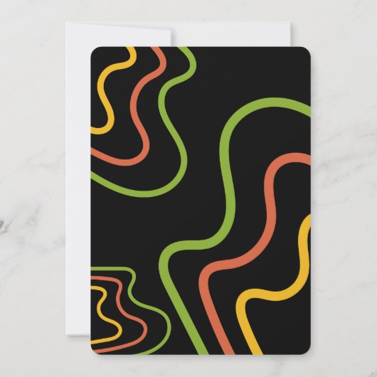 Neon Spooky One First Birthday Invitation Kaart (Achterkant)