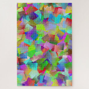 neon squares puzzel legpuzzel