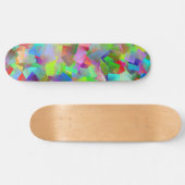neon squares skateboard (Horizontaal)
