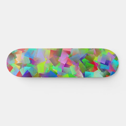 neon squares skateboard (Horizontaal)