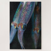 Neon Squid bij nacht 20 x 30 inch Legpuzzel (Verticaal)