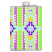 Neon Stameldromen Kaleidoscoop Heupfles (Achterkant)