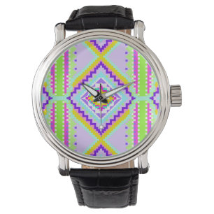 Neon Stameldromen Kaleidoscoop Horloge