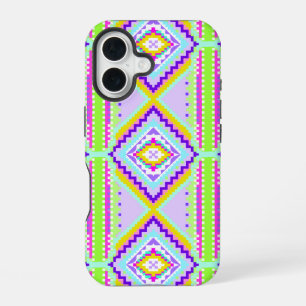 Neon Stameldromen Kaleidoscoop iPhone 16 Hoesje