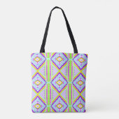 Neon Stameldromen Kaleidoscoop Tote Bag (Achterkant)