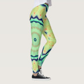 Neon Star Blacklight Rave Mandala Leggings (Rechts)