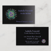 Neon Star Flower Psychic Services-kaart Visitekaartje (Voorkant / Achterkant)