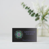 Neon Star Flower Psychic Services-kaart Visitekaartje (Staand voorkant)