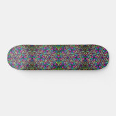 Neon Star Pattern Skateboard (Horizontaal)