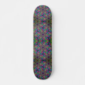 Neon Star Pattern Skateboard (Voorkant)