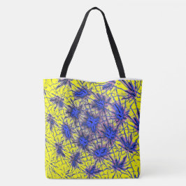 Neon Star Tote Bag