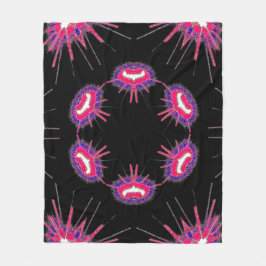 Neon Starburst Blanket Fleece Deken