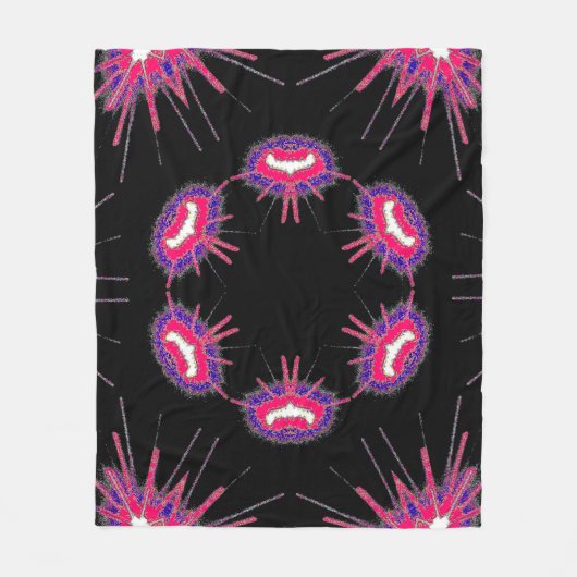 Neon Starburst Blanket Fleece Deken (Voorkant)