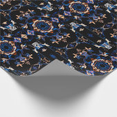 Neon Starburst-caleidoscoop Cadeaupapier (Hoek)