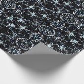 Neon Starburst-caleidoscoop Cadeaupapier (Hoek)