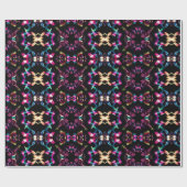Neon Starburst-caleidoscoop Cadeaupapier (Vlak)