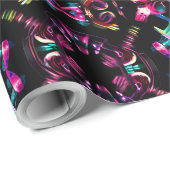 Neon Starburst-caleidoscoop Cadeaupapier (Rol Hoek)