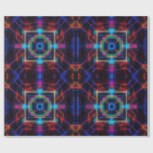 Neon Starburst-caleidoscoop Cadeaupapier (Vlak)