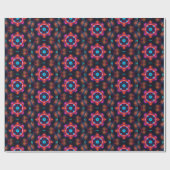 Neon Starburst-caleidoscoop Cadeaupapier (Vlak)