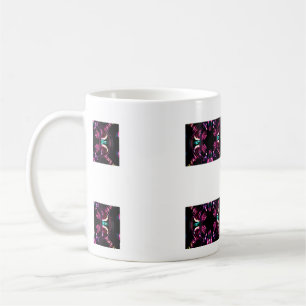 Neon Starburst-caleidoscoop Koffiemok