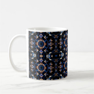Neon Starburst-caleidoscoop Koffiemok