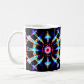 Neon Starburst-caleidoscoop Koffiemok (Links)