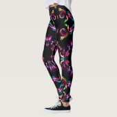 Neon Starburst-caleidoscoop Leggings (Links)