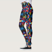Neon Starburst-caleidoscoop Leggings (Links)