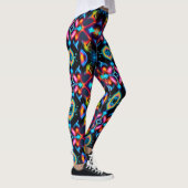 Neon Starburst-caleidoscoop Leggings (Rechts)