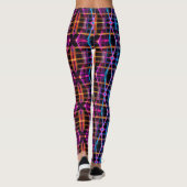 Neon Starburst-caleidoscoop Leggings (Achterkant)