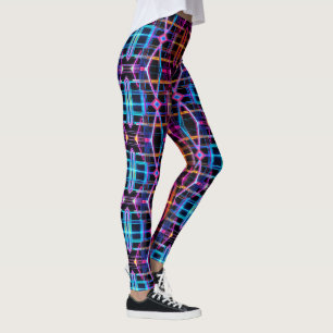 Neon Starburst-caleidoscoop Leggings