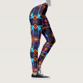 Neon Starburst-caleidoscoop Leggings (Rechts)