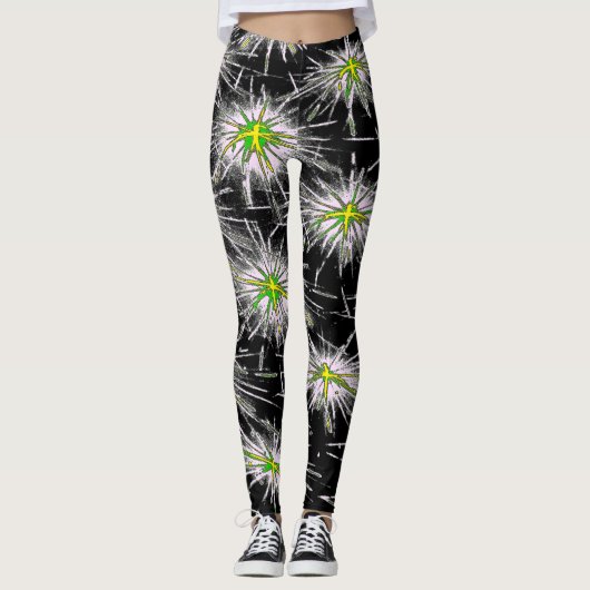 Neon Starburst Leggings (Voorkant)