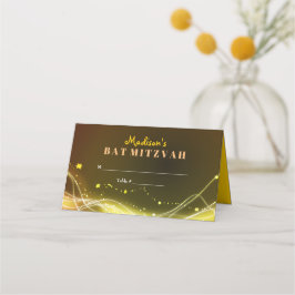 NEON STARS Bat Mitzvah Seating Escort Plaatskaartje